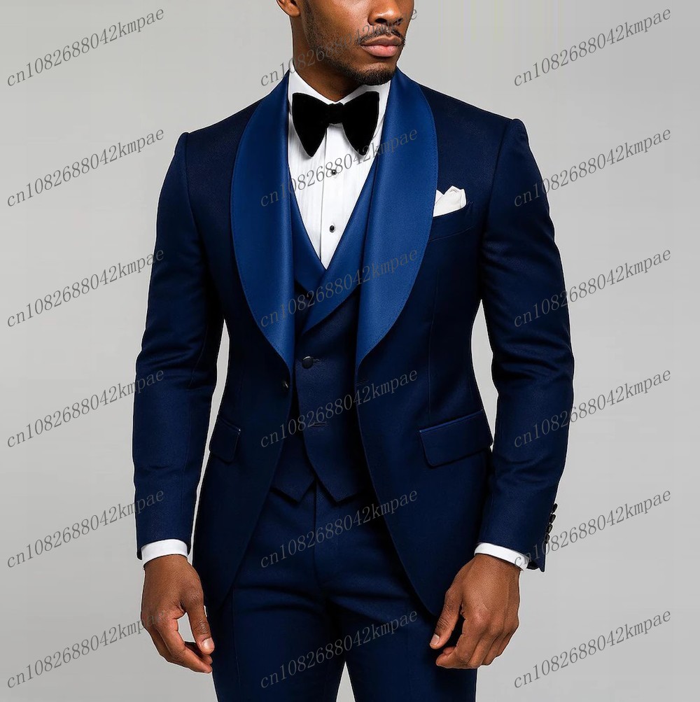 Men'S Used Formal Wear - Nowy Granatowy Garnitur Męski Formalny Drużba