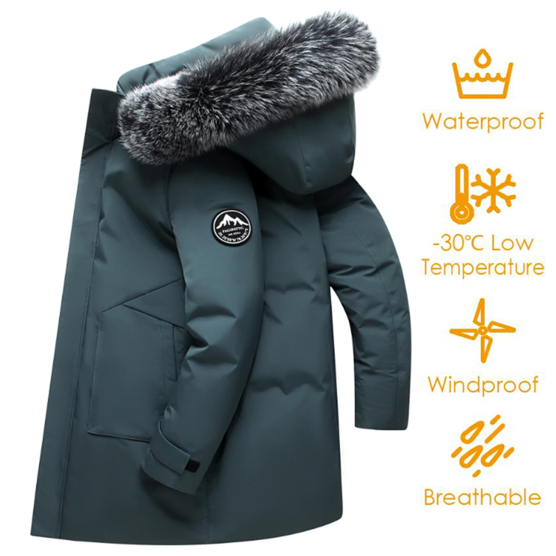 Men Formal Wear Coat - Jesień Zima Mężczyźni Wiatroodporna Kurtka Puchowa