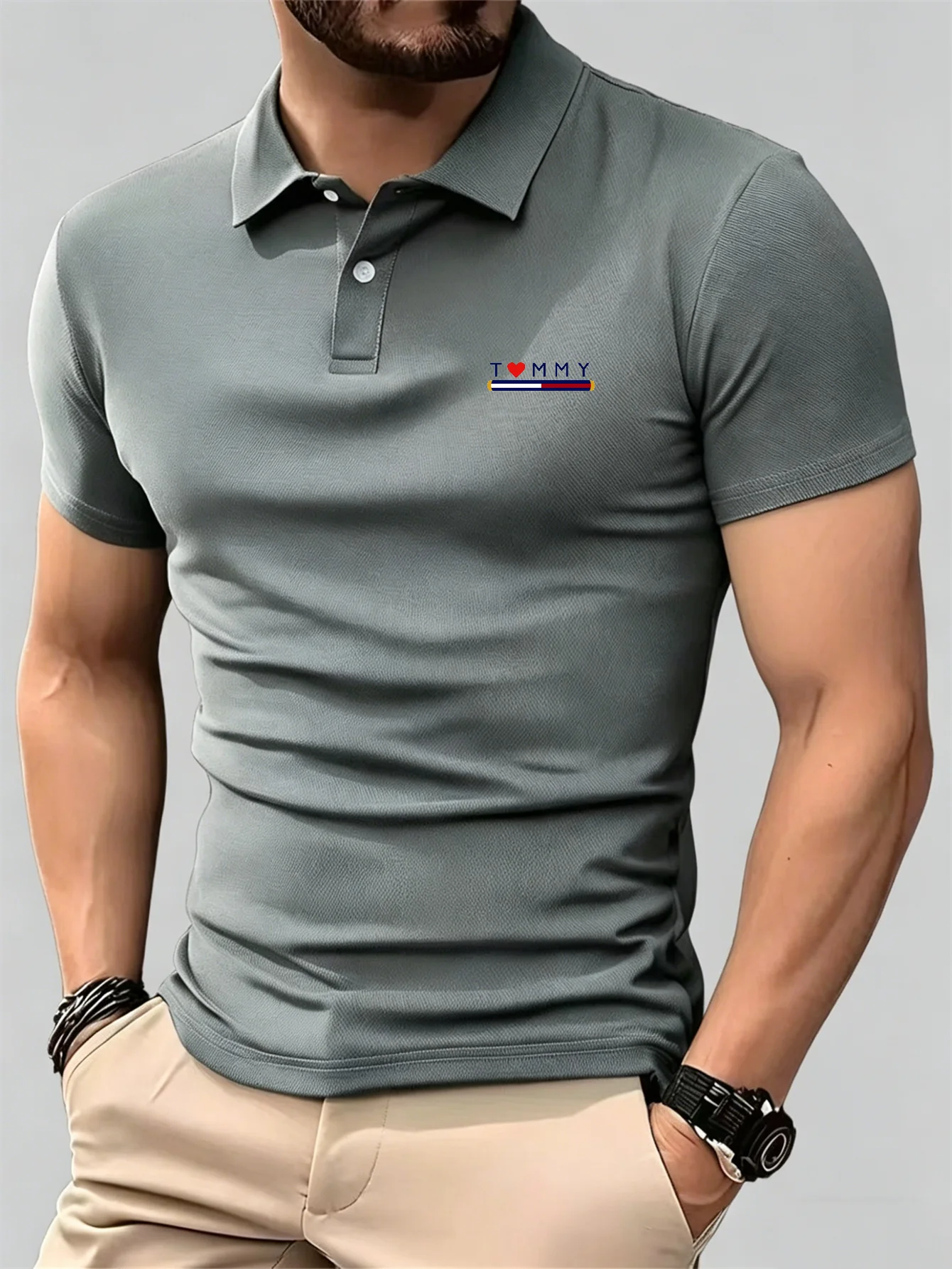 Men'S Used Formal Wear - Nowa oddychająca koszulka polo z krótkim