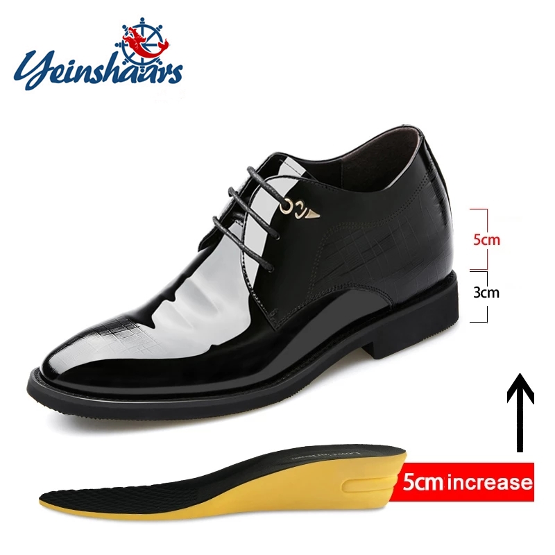 Men'S Used Formal Wear - 3/6/8 Cm buty na koturnie mężczyźni