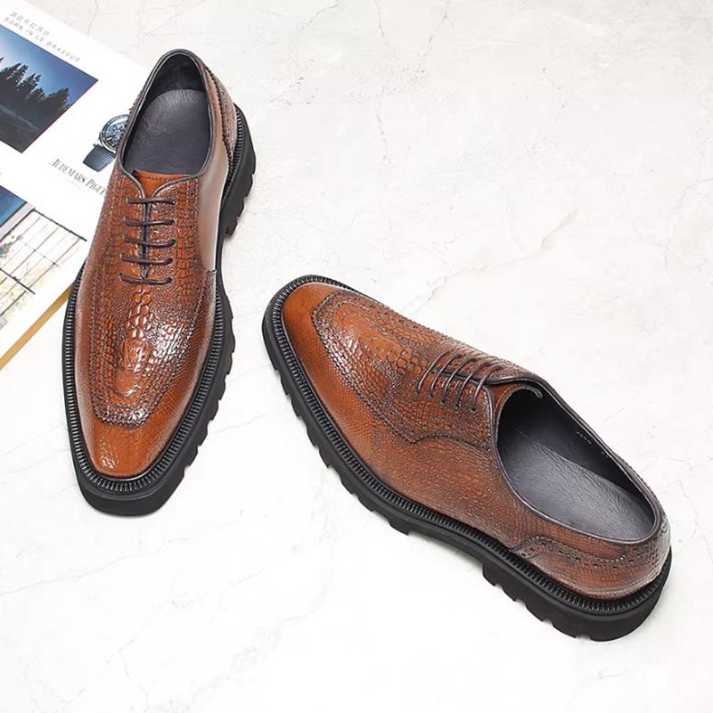 High End Men'S Formal Wear - Luksusowe męskie buty ze skóry o