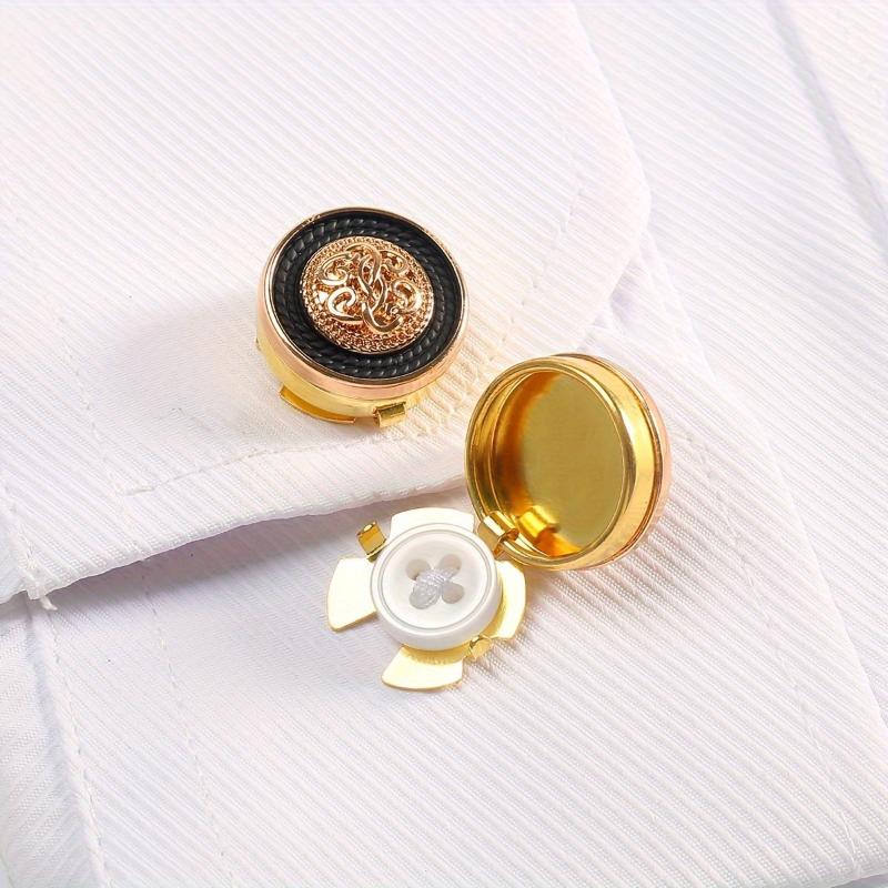 Men'S Holiday Formal Wear - 2-pak Metalowe Guziki do Koszuli w