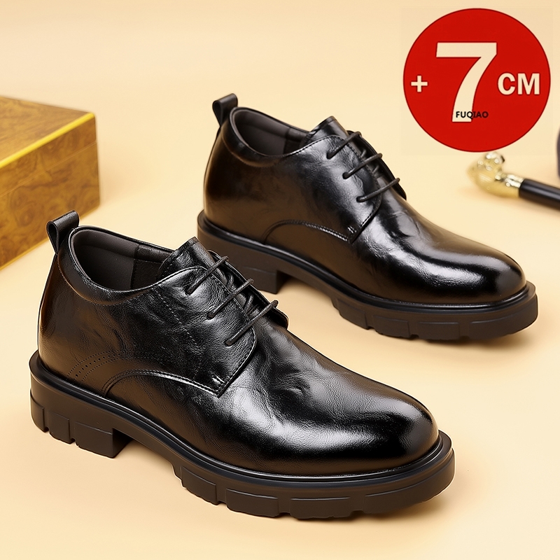 Men'S Formal Wear Slippers - Męskie buty biznesowe podwyższające o 7