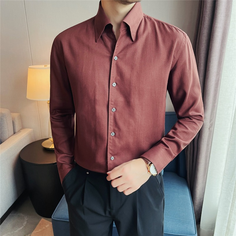 Men Formal Wear Clothes - Koszule męskie z 100% lyocellu, oddychające,