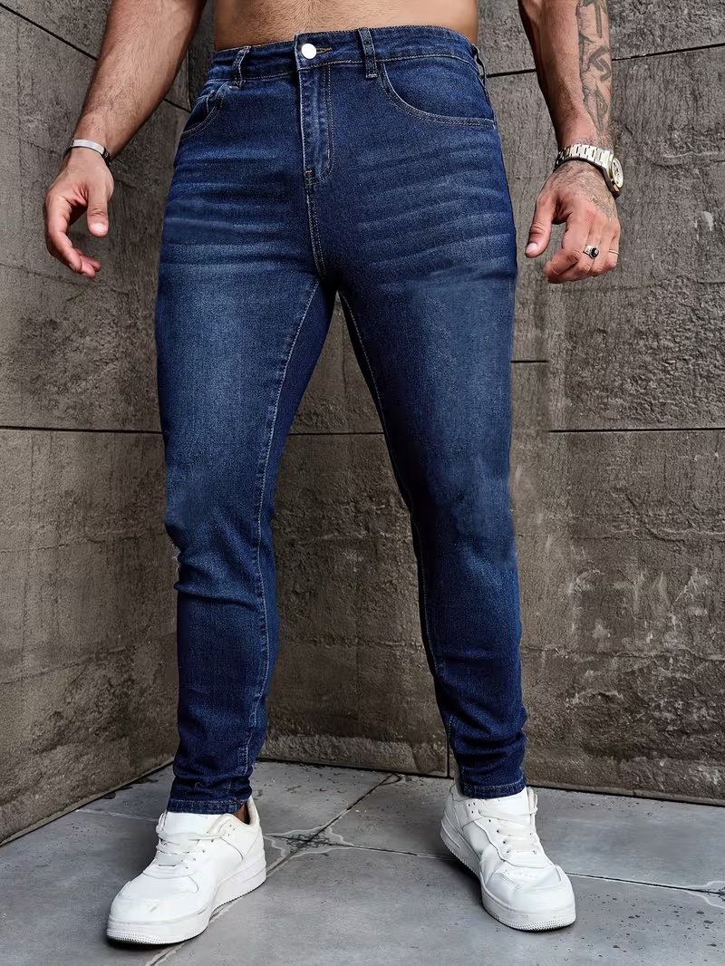 Men Formal Wear With Jeans - Męskie jeansy ze stretchem - odpowiednie