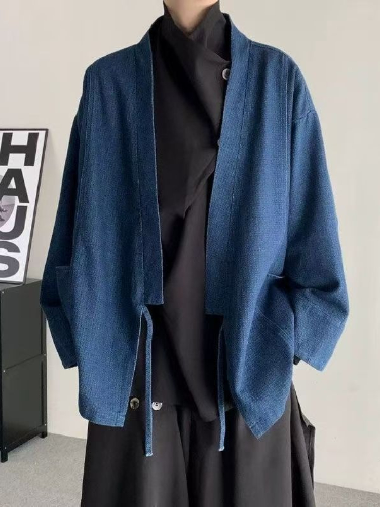 Men Formal Wear Coat - Męska/Damska kurtka jeansowa w stylu vintage,
