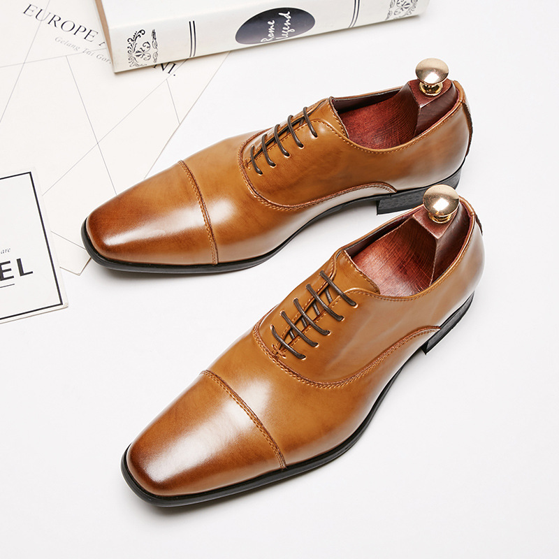 Men'S Used Formal Wear - Męskie buty wizytowe skórzane Oxford na