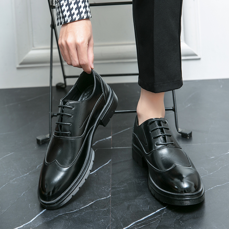 Large Men Formal Wear - Nowe męskie skórzane buty jeździeckie, brytyjskie