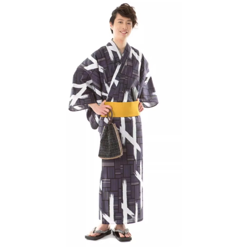 Traditional Japanese Men'S Formal Wear - Letnia japońska męska tradycyjna kimono z