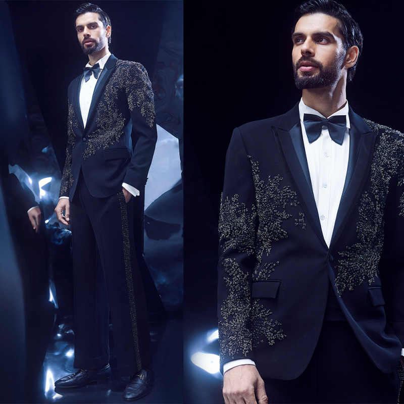 Men'S Formal Wear No Suit - Moda ślubna garnitur męski koraliki bal