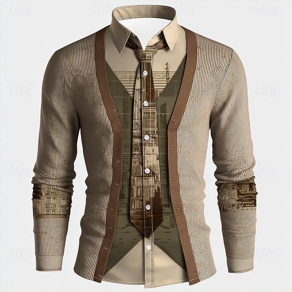 Męska koszula z długim rękawem – Unique Men'S Formal Wear recenzja i cena