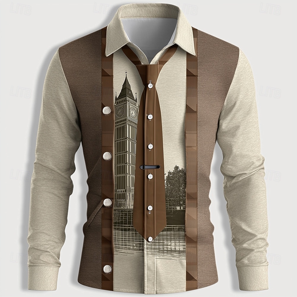 Męska koszula z długim rękawem – Unique Men'S Formal Wear recenzja i cena
