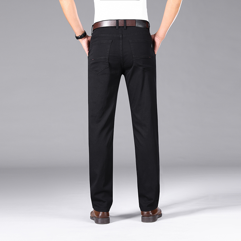 Pure Black Jeans Men's Summer  – Men Formal Wear With Jeans recenzja i cena