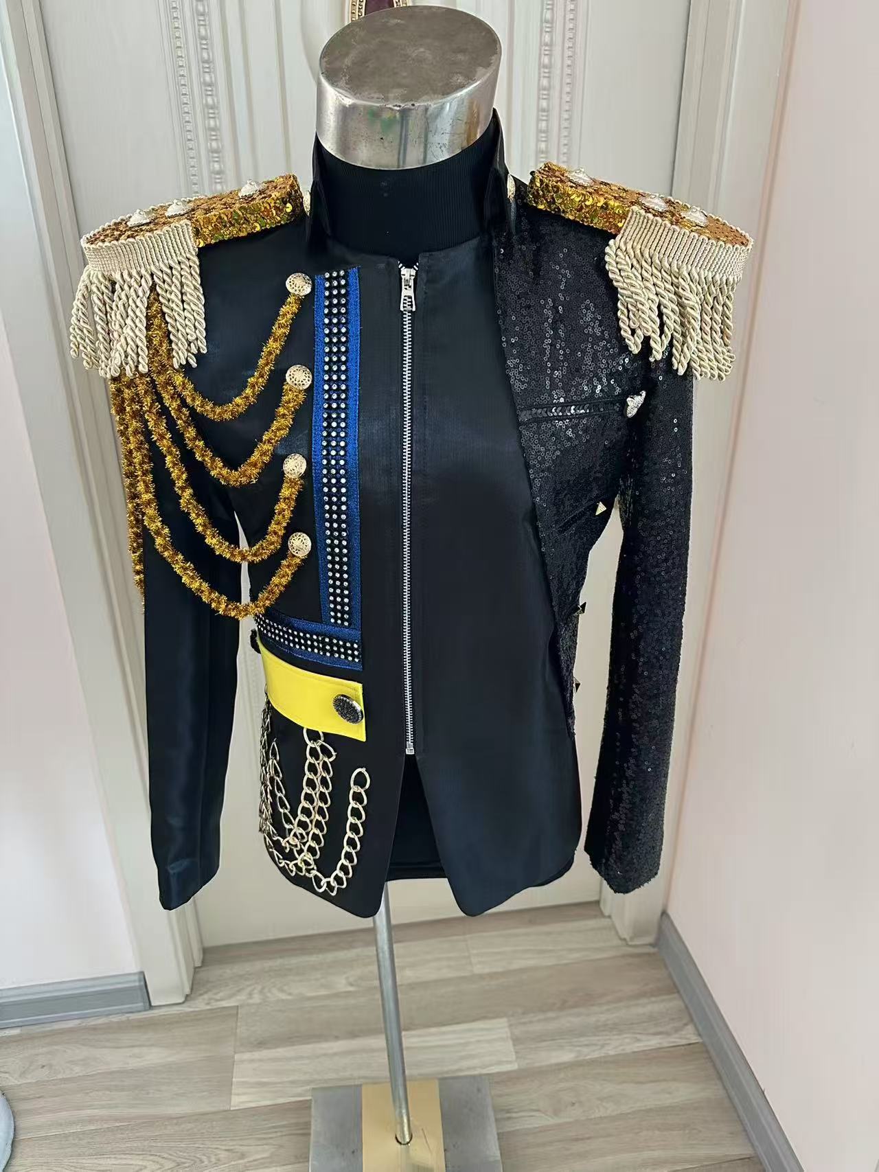 Nowa męska marynarka z frędzla – Men Formal Wear Dress recenzja i cena