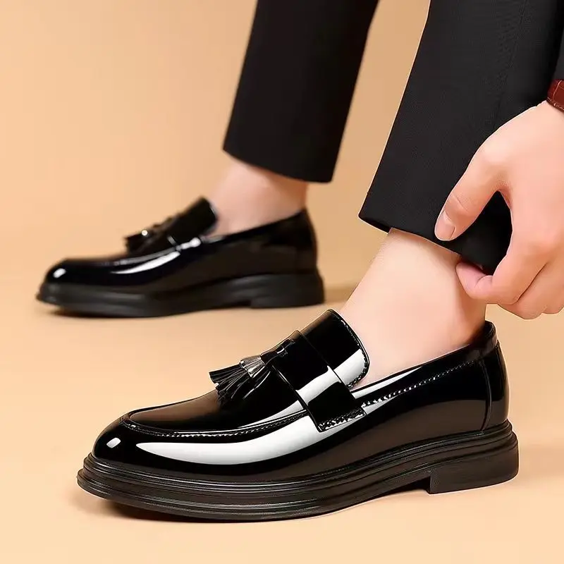 Black Social Shoe for Men Casu – Men'S Used Formal Wear recenzja i cena