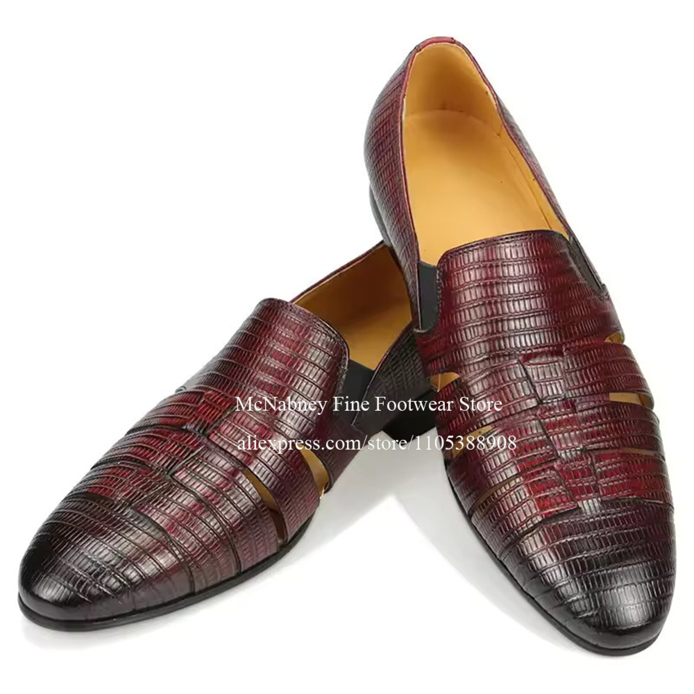 Oddychające, ażurowe mokasyny  – Men Formal Wear Dress recenzja i cena