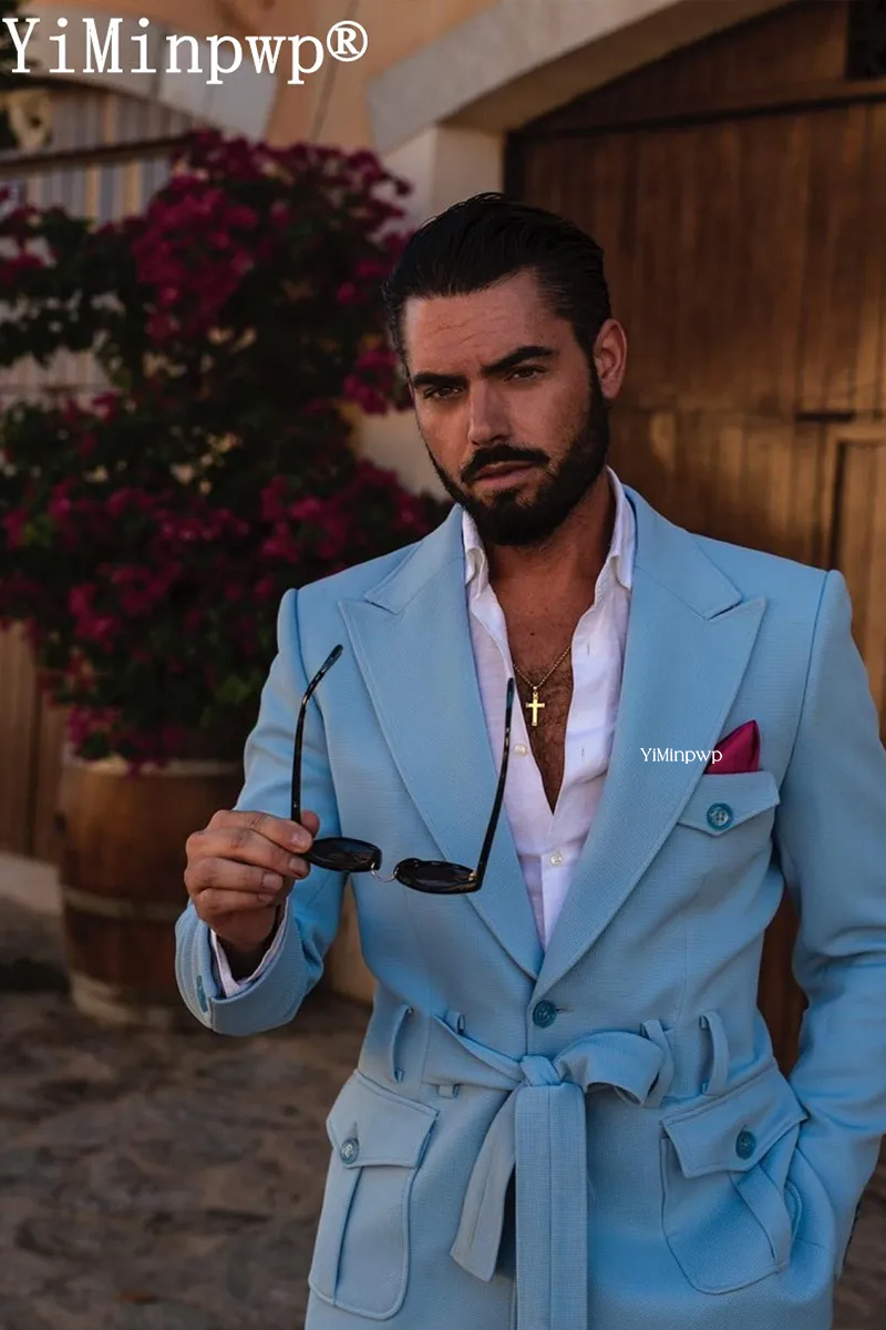 Niebieskie garnitury męskie 2- – Men'S Holiday Formal Wear recenzja i cena
