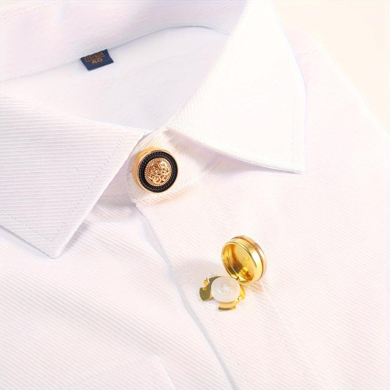2-pak Metalowe Guziki do Koszu – Men'S Holiday Formal Wear recenzja i cena