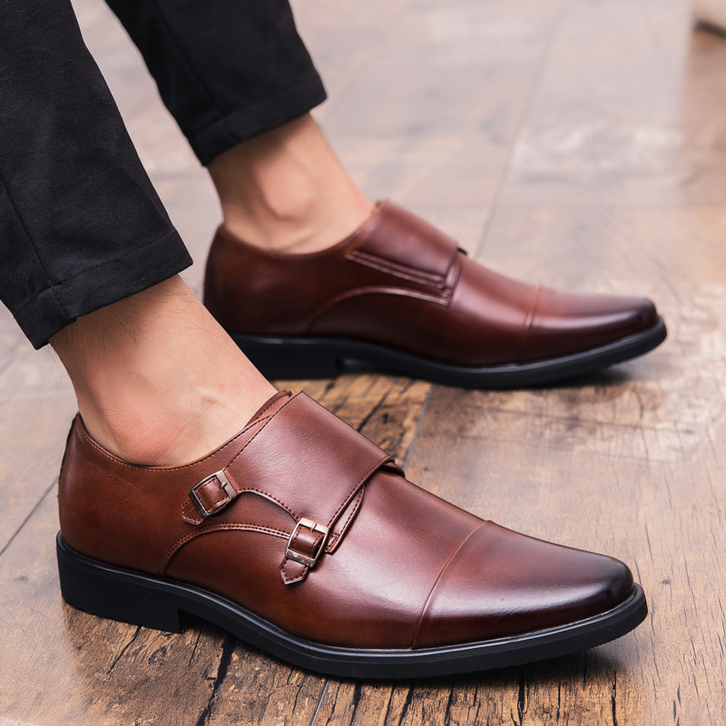 Nowe męskie oksfordy czarne i  – Large Men Formal Wear recenzja i cena