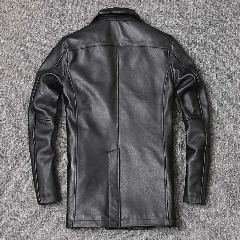 Kurtka z prawdziwej skóry Męsk – Men Formal Wear Coat recenzja i cena