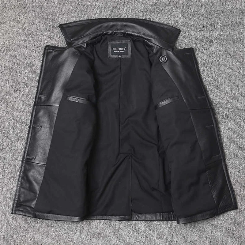 Kurtka z prawdziwej skóry Męsk – Men Formal Wear Coat recenzja i cena