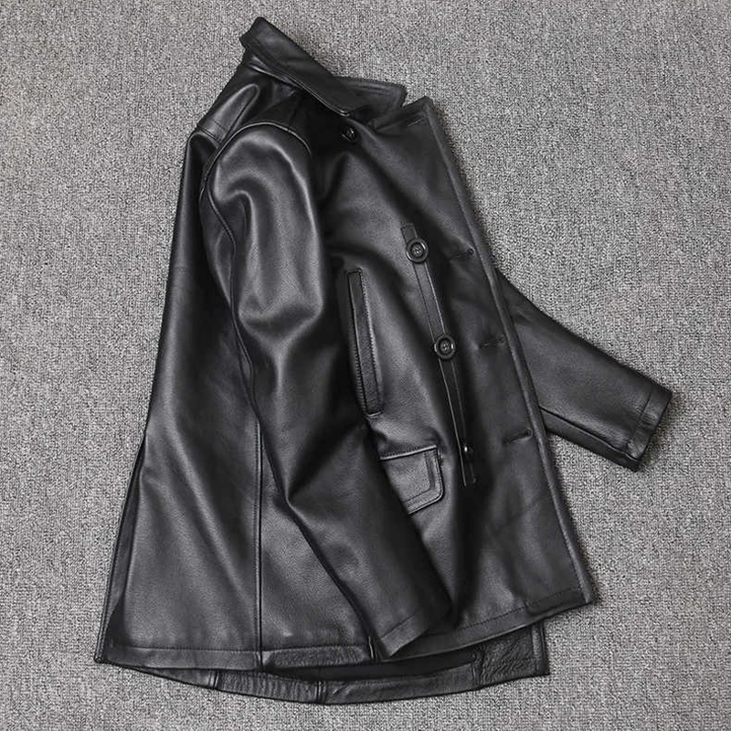 Kurtka z prawdziwej skóry Męsk – Men Formal Wear Coat recenzja i cena