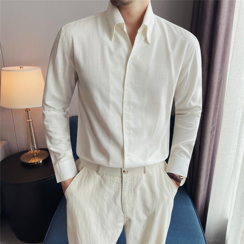 Koszule męskie z 100% lyocellu – Men Formal Wear Clothes recenzja i cena