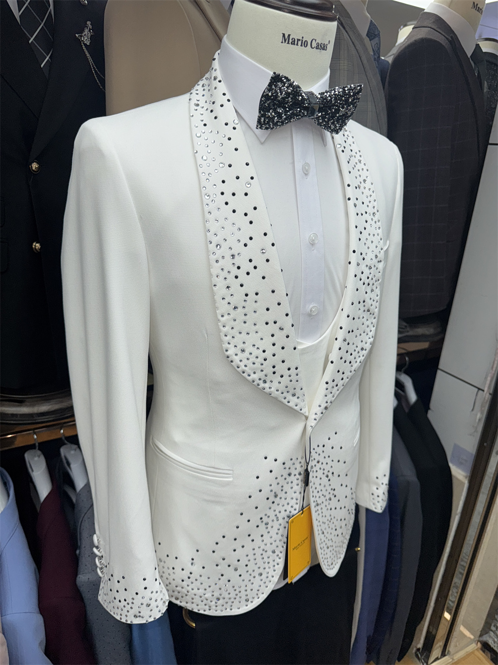 Luksusowy modny garnitur męski – Men Formal Wear Sale recenzja i cena