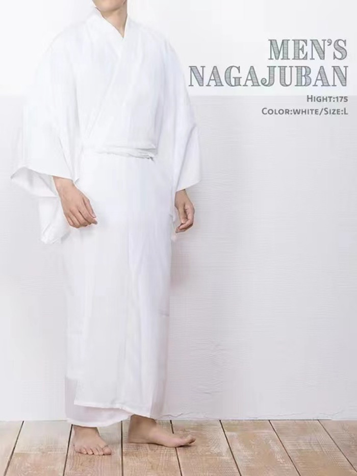 Męskie japońskie kimono - biel – Traditional Japanese Men'S Formal Wear recenzja i cena