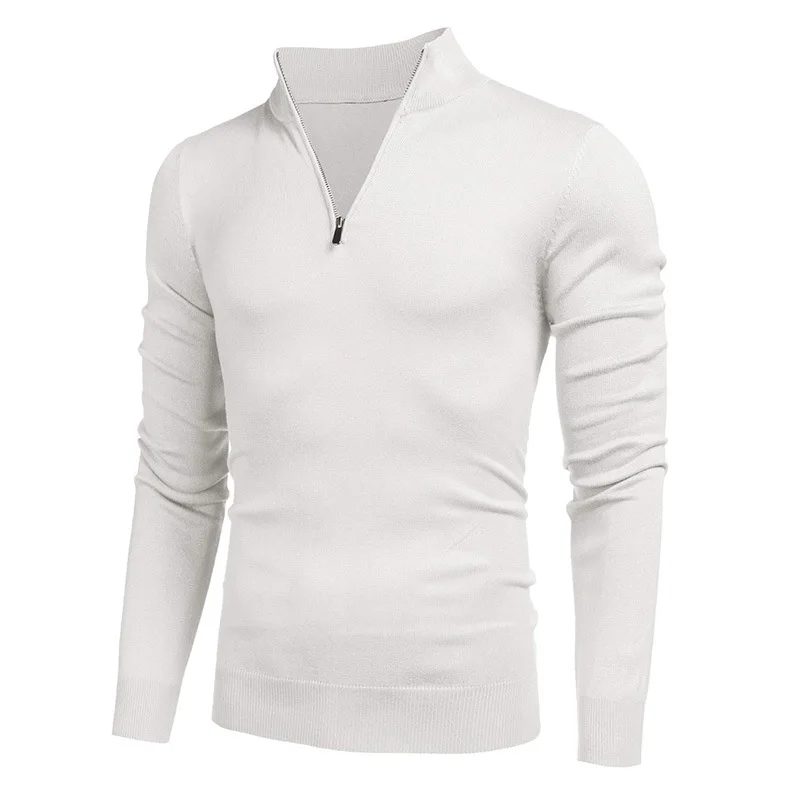 Jesienne męskie golfy Streetwe – Men Formal Wear Coat recenzja i cena