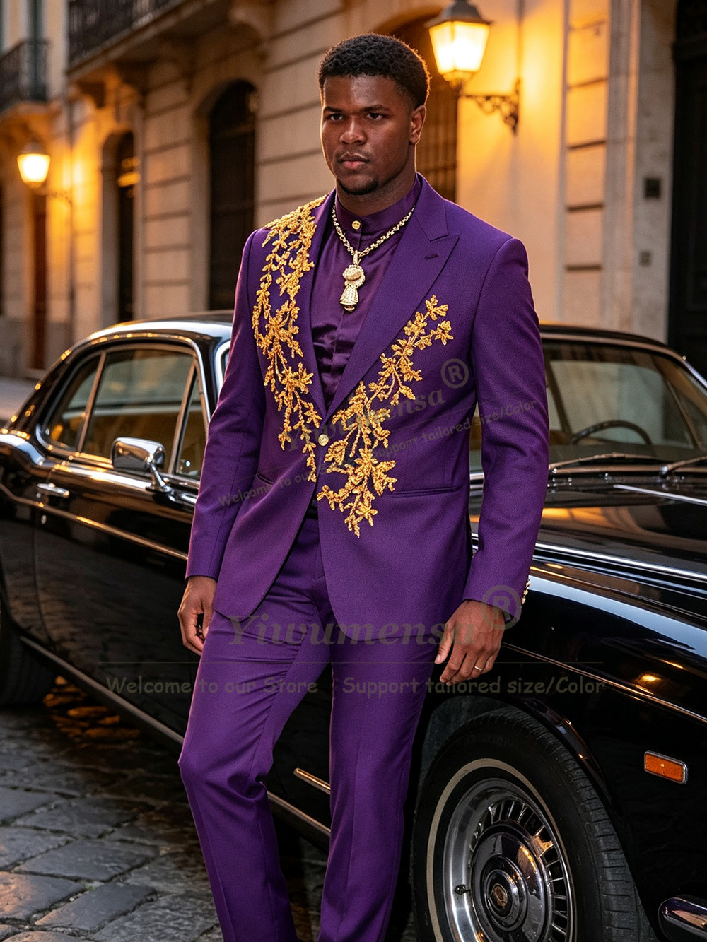 Unikalny design fioletowych ga – Unique Men'S Formal Wear recenzja i cena