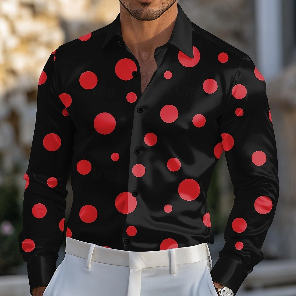 Męska koszula w geometryczne k – Men'S Holiday Formal Wear recenzja i cena