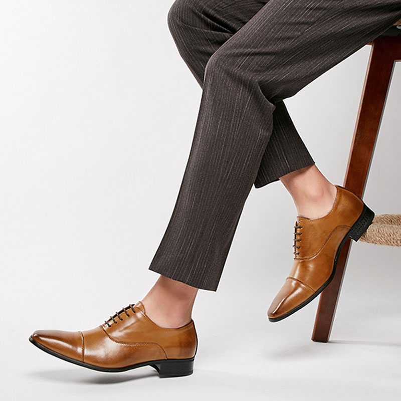 Męskie buty wizytowe skórzane  – Men'S Used Formal Wear recenzja i cena