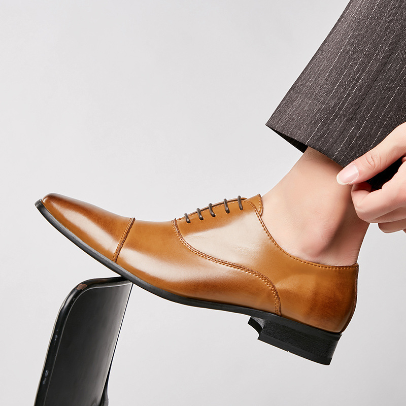 Męskie buty wizytowe skórzane  – Men'S Used Formal Wear recenzja i cena