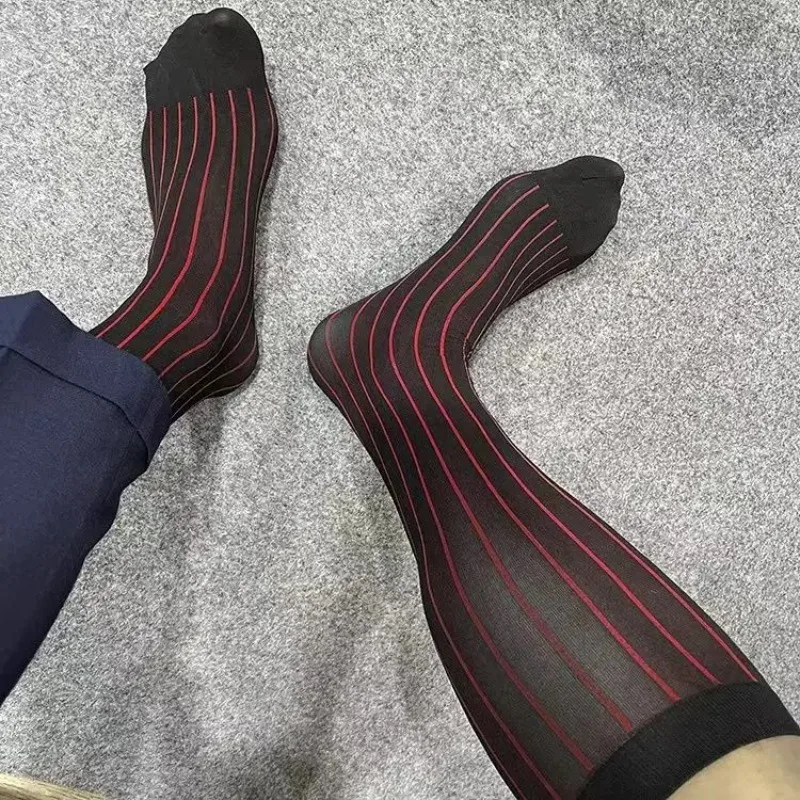 Męskie skarpetki w paski, ultr – Men'S Used Formal Wear recenzja i cena