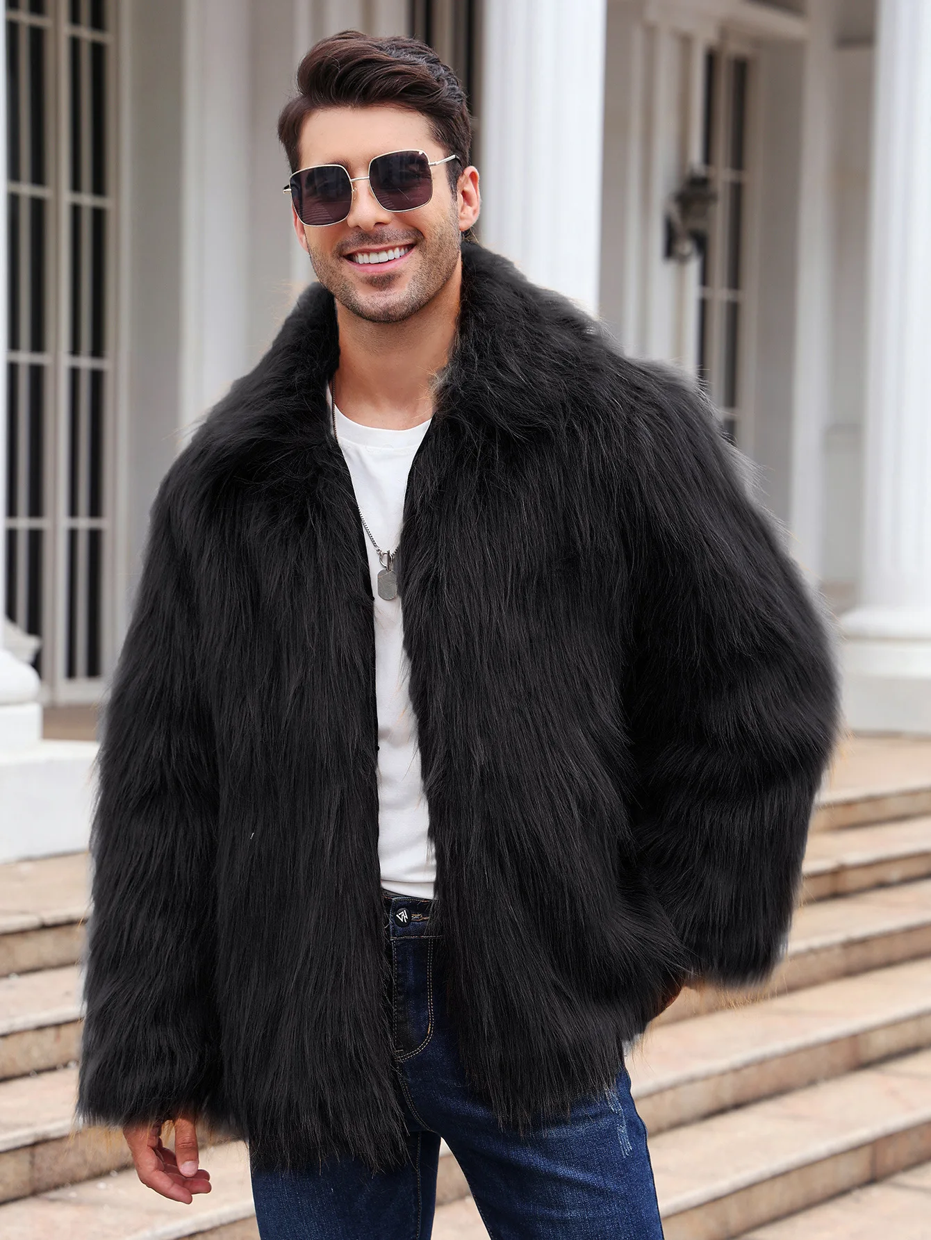Mężczyźni Kurtka ze sztucznego – Men Formal Wear Coat recenzja i cena