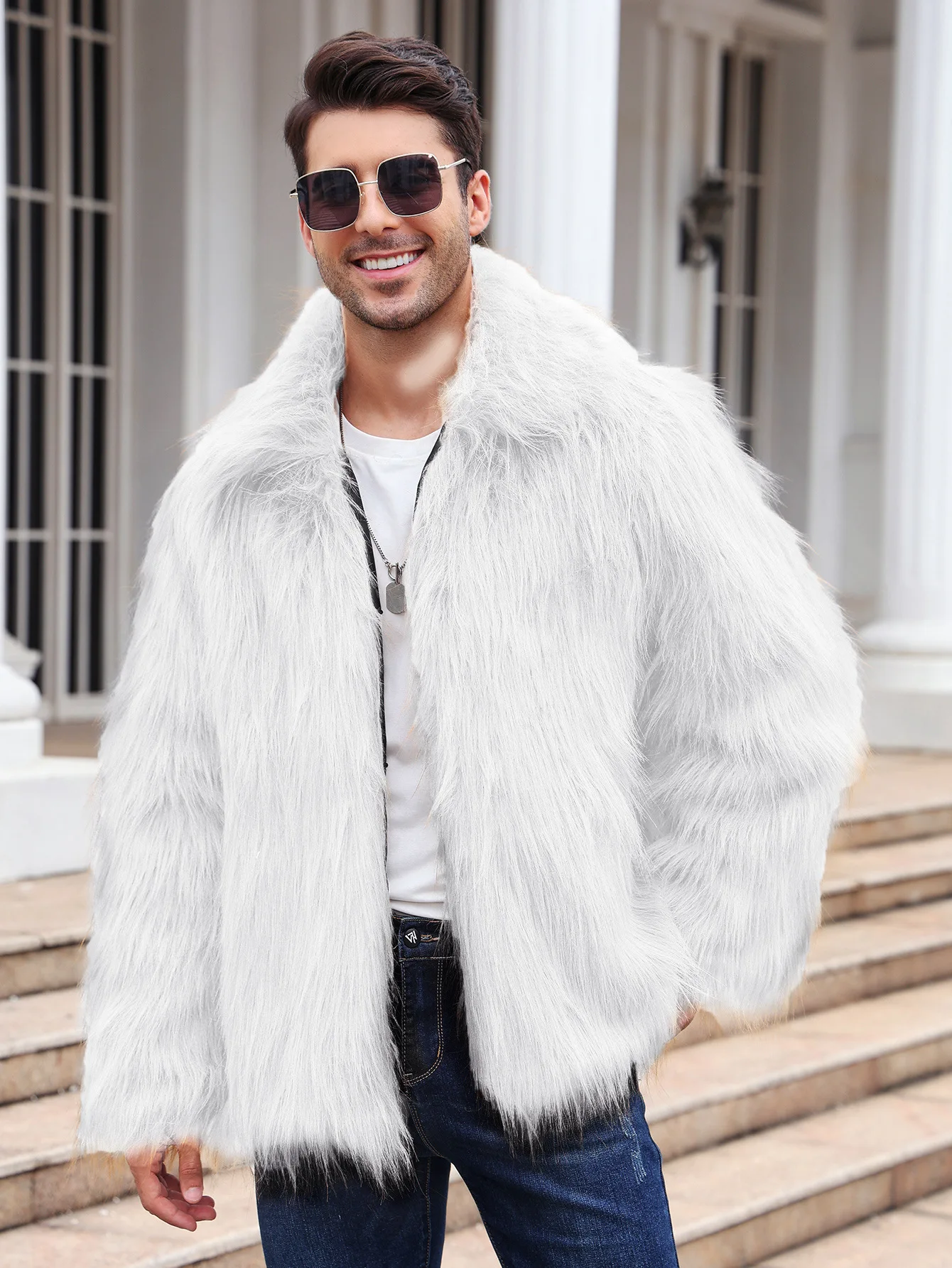 Mężczyźni Kurtka ze sztucznego – Men Formal Wear Coat recenzja i cena