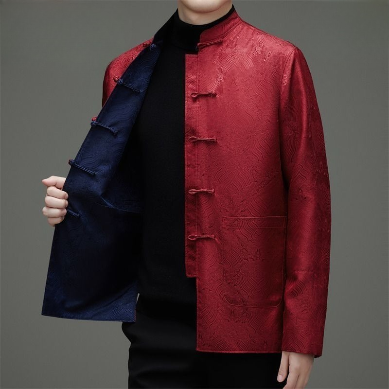Męskie płaszcze w stylu Tang z – Men Formal Wear Coat recenzja i cena