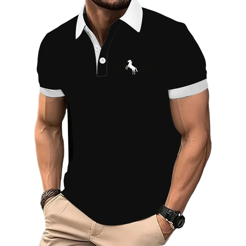 Męska koszulka polo, krótki rę – Men Formal Wear Clothes recenzja i cena