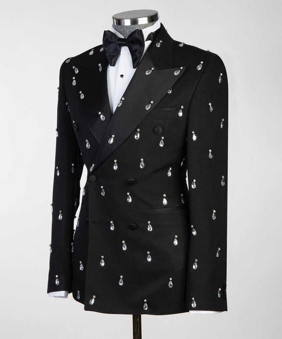 Duże kryształowe smokingi ślub – Large Men Formal Wear recenzja i cena