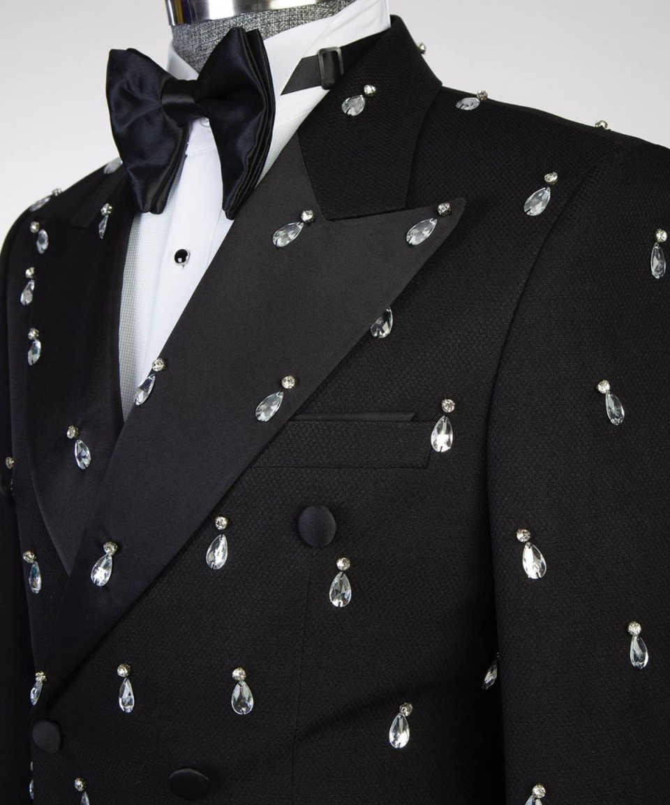 Duże kryształowe smokingi ślub – Large Men Formal Wear recenzja i cena