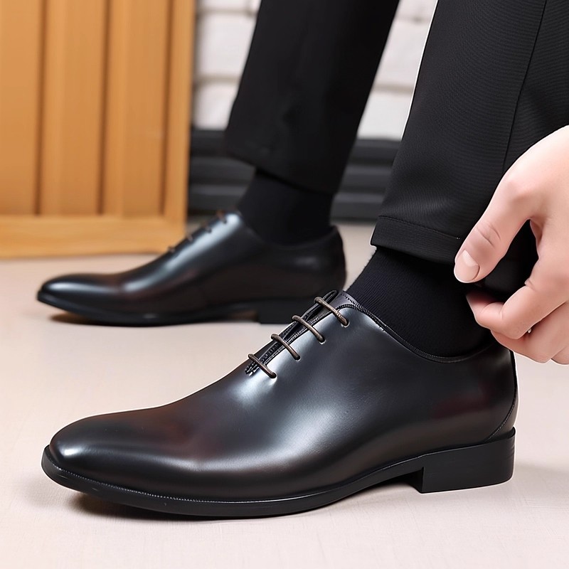 Męskie buty Oxford ze skóry na – Men Formal Wear Dress recenzja i cena