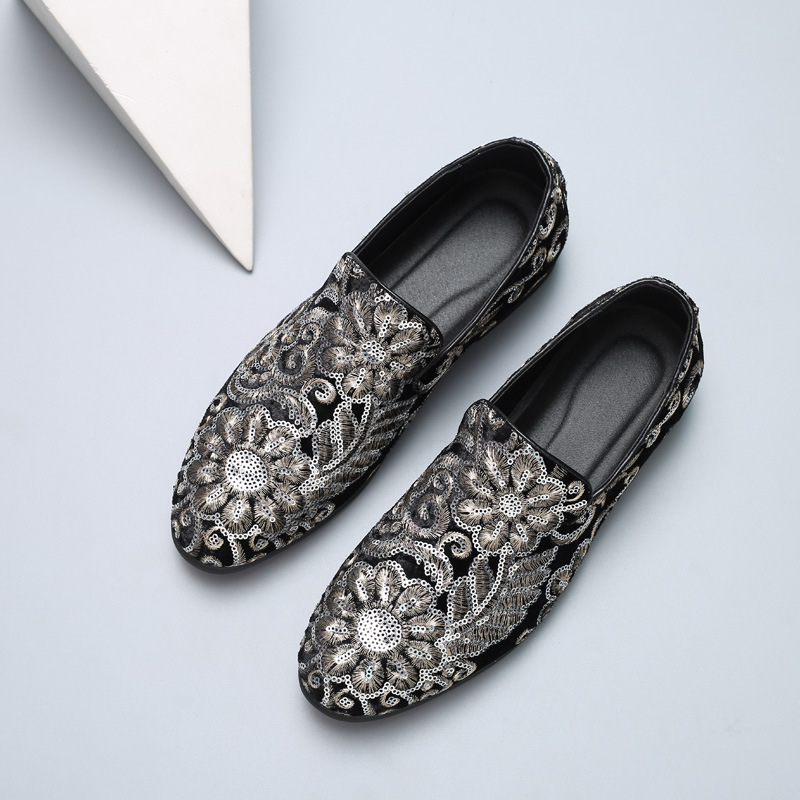 Męskie welurowe mokasyny ze zł – Men'S Formal Wear Slippers recenzja i cena