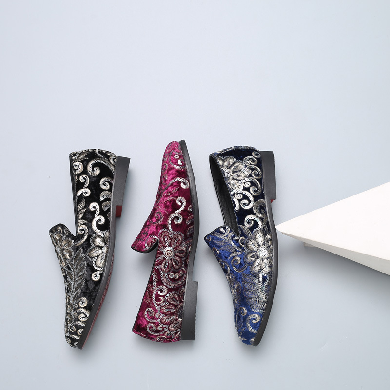 Męskie welurowe mokasyny ze zł – Men'S Formal Wear Slippers recenzja i cena